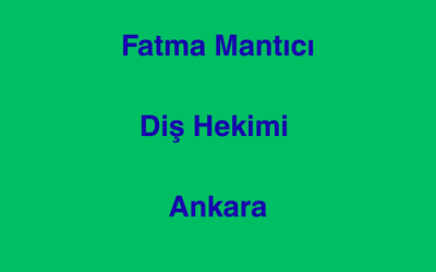 Fatma Mantıcı